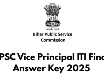 BPSC Vice Principal ITI Final Answer Key 2025