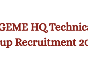 DGEME HQ Technical Group Recruitment 2026