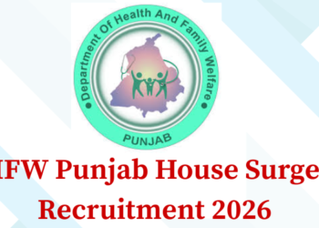 DHFW Punjab House Surgeon Recruitment 2026