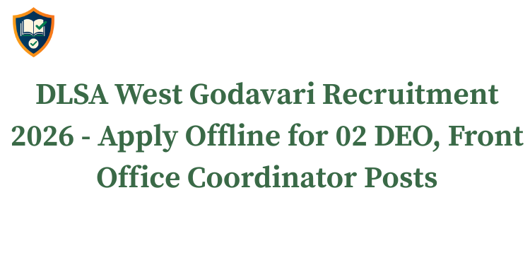 DLSA West Godavari Recruitment 2026