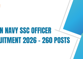 Indian Navy SSC Officer Recruitment 2026 – 260 Posts