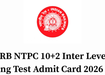 RRB NTPC 10+2 Inter Level Typing Test Admit Card 2026 Out