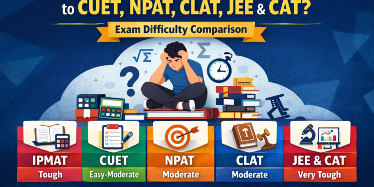 IPMAT exam difficulty comparison