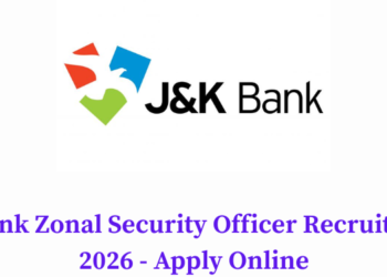 JK Bank Zonal Security Officer Recruitment 2026 - Apply Online