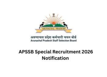 APSSB Special Recruitment 2026 Notification