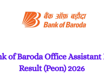Bank of Baroda Office Assistant Pre Result (Peon) 2026