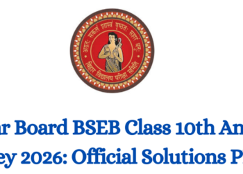 Bihar Board BSEB Class 10th Answer Key 2026: Official Solutions PDF