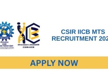 CSIR IICB MTS Recruitment 2026