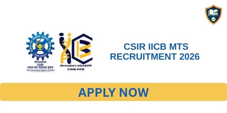 CSIR IICB MTS Recruitment 2026