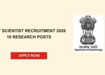 DBT Scientist Recruitment 2026