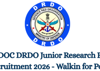 DESIDOC DRDO Junior Research Fellow Recruitment 2026 - Walkin for Posts