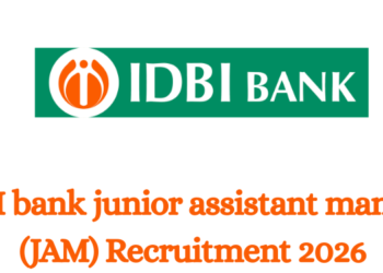 IDBI bank junior assistant manager (JAM) Recruitment 2026