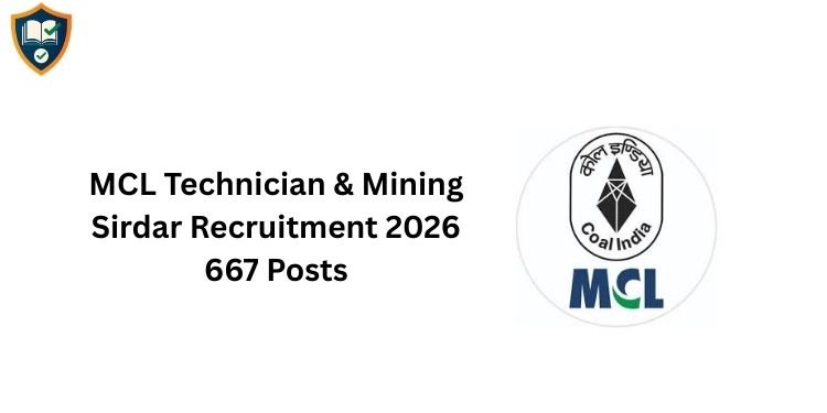 MCL Technician & Mining Sirdar Recruitment 2026
