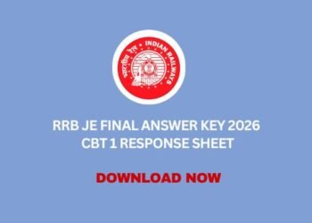 RRB JE Final Answer Key 2026