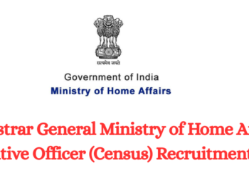 Registrar General Ministry of Home Affairs Executive Officer (Census) Recruitment 2026