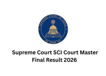 Supreme Court SCI Court Master Final Result 2026
