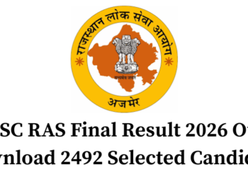 RPSC RAS Final Result 2026 Out – Download 2492 Selected Candidates