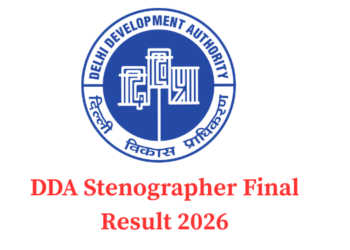 DDA Stenographer Final Result 2026