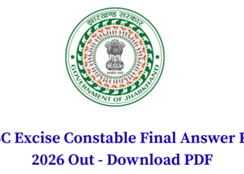 JSSC Excise Constable Final Answer Key 2026 Out - Download PDF